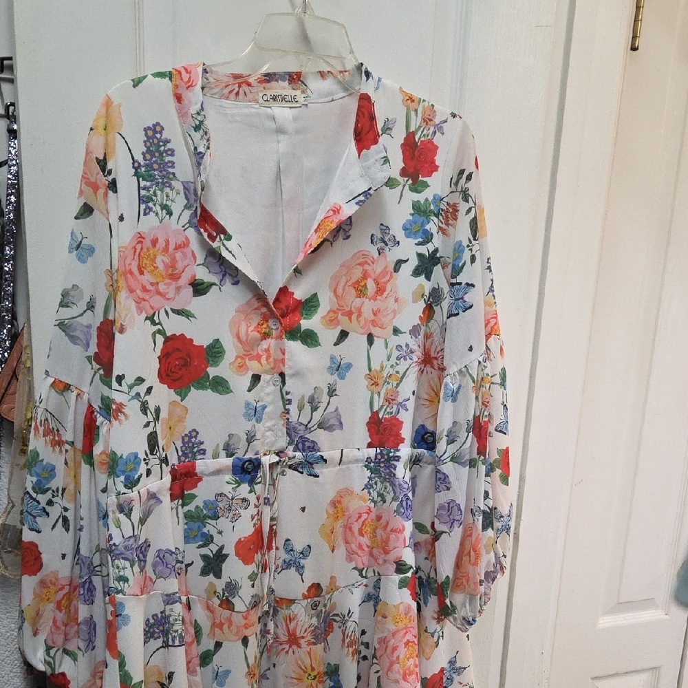 Floral Mini Dress - Multicolor